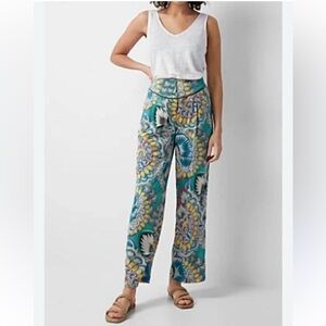 The Korner by Anthropologie Scarf Print Pants size 06